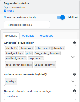 Forumlário regressão isotônica - parte 1