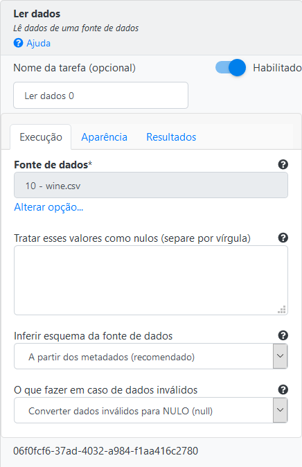 Tabela Ler Dados