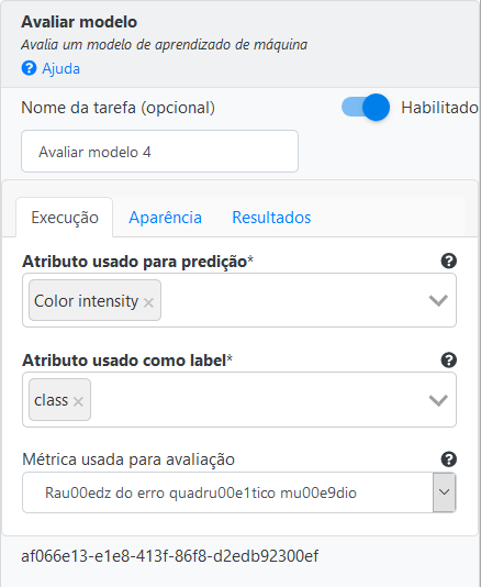 Operação Avaliar Modelo