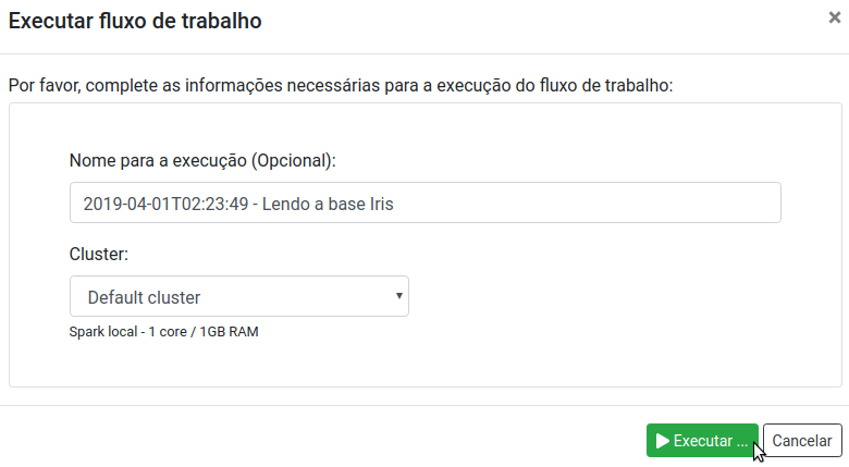 Executar Fluxos de Trabalho
