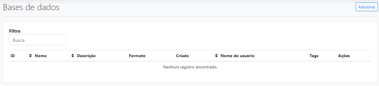 Tabela - Bases de Dados