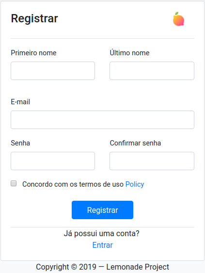 Registrar - Vazio