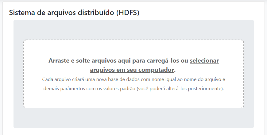 Importar - Sistema de arquivos distribuídos