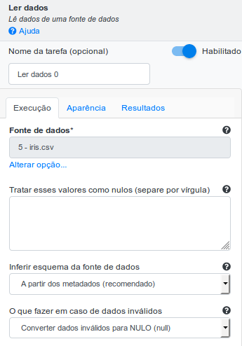 Tabela - Ler dados
