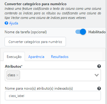 Converter categórico para numérico