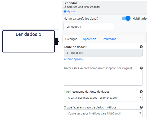 Tabela ler dados