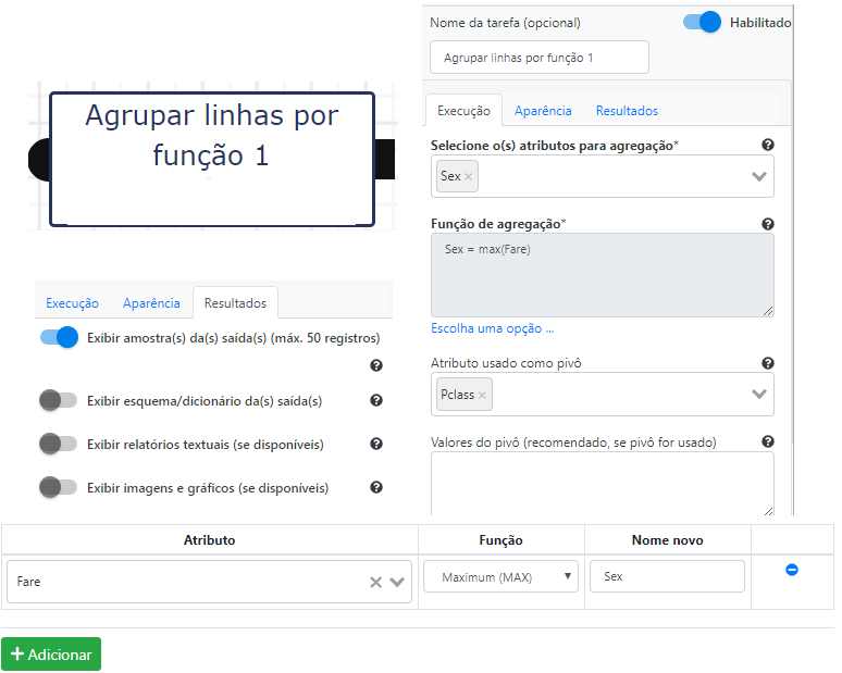 Atributos para agregação
