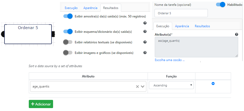 Operação Ordenar