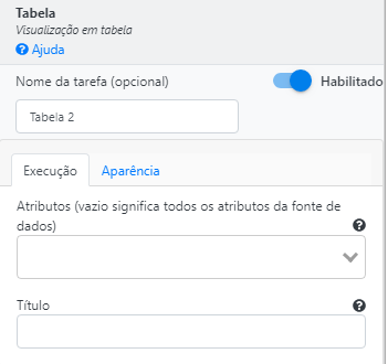 Operação Tabela