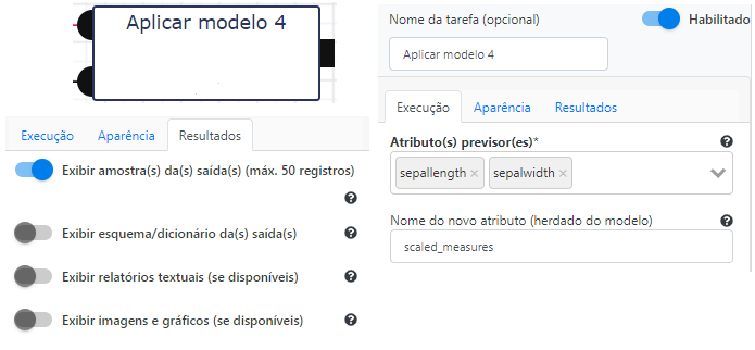 Operação Aplicar Modelo