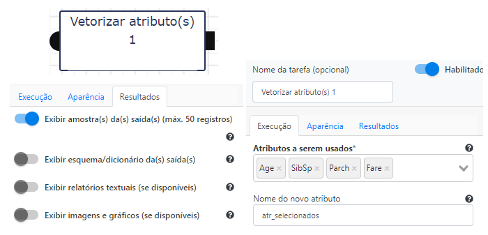 Formulário - Vetorizar atributos