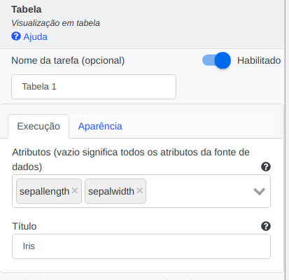 Valores de parâmetros